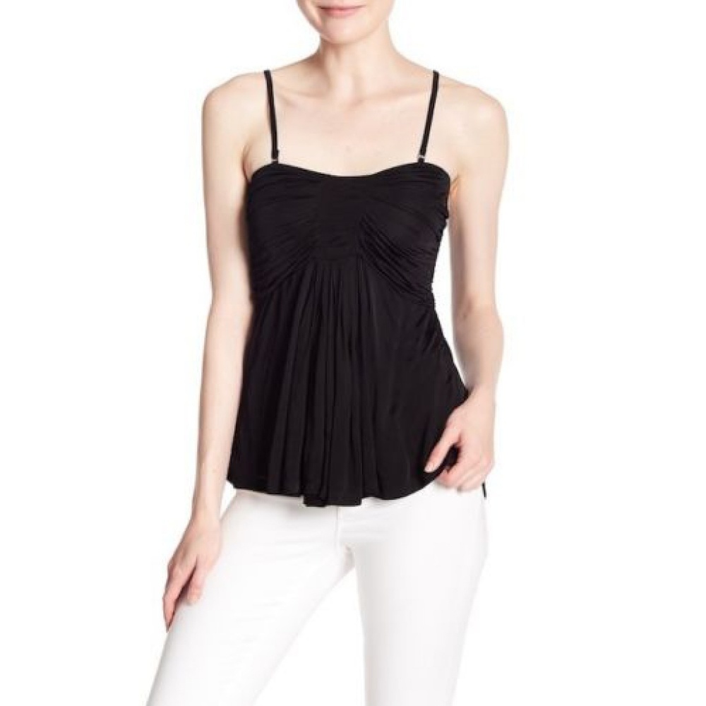 SOLD FREE PEOPLE Vacation Vibes Black Top Medium - Picture 1 of 7